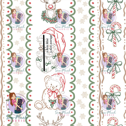 CHRISTMAS Pre-Order: Christmas Red & Green Stripes
