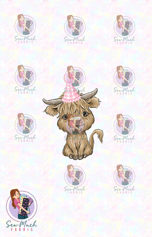 AUGUST Pre-Order (1): Highland Cow Birthday PANEL