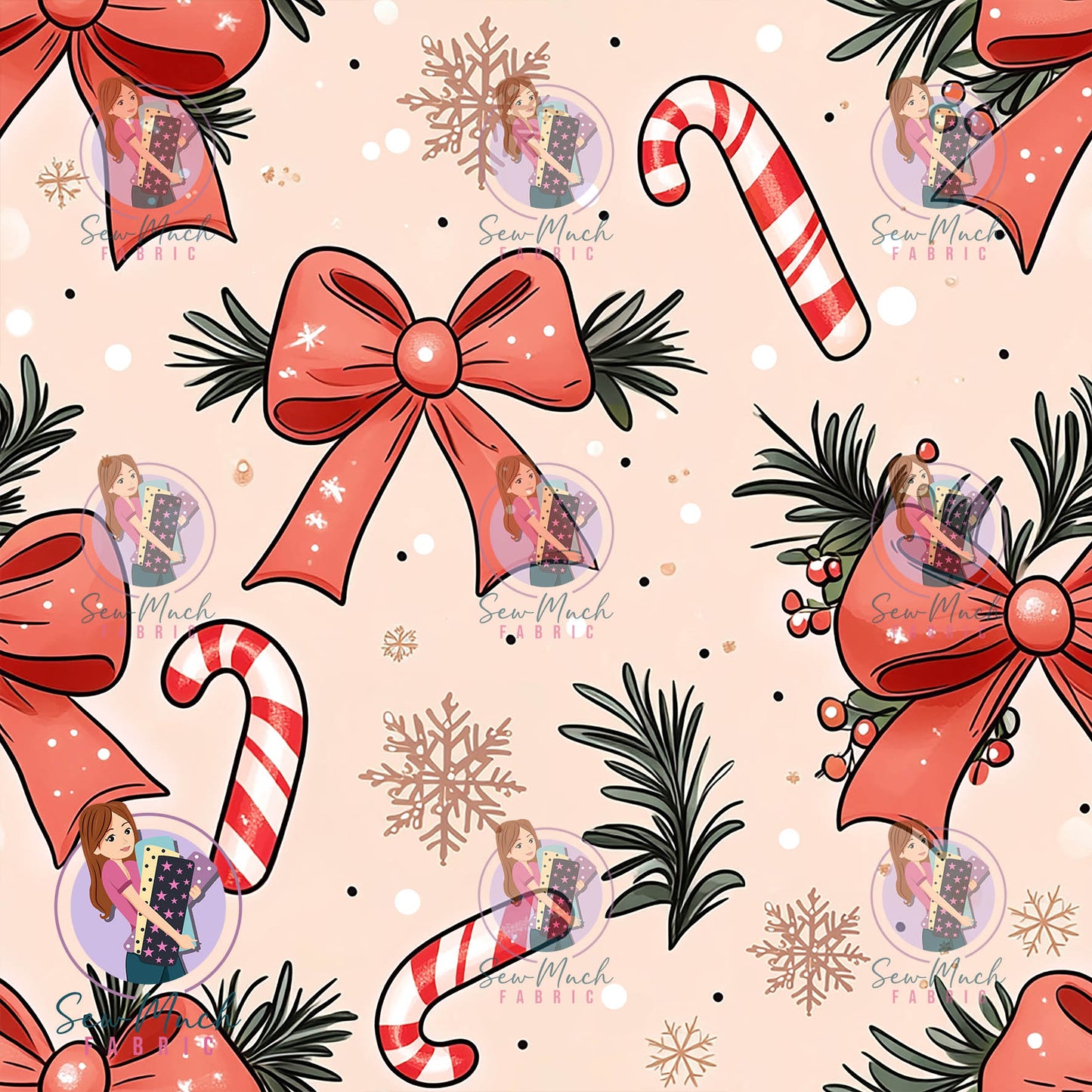 CHRISTMAS Pre-Order: Candy cane Bows