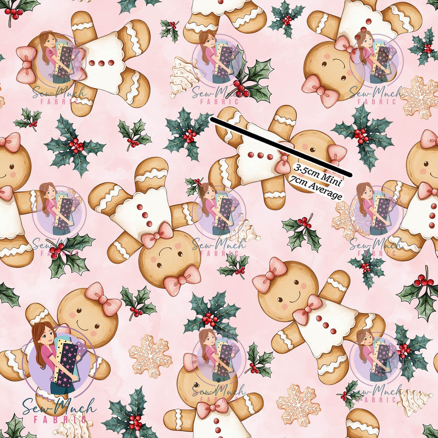 Christmas: Gingerbread Light Pink | Woven | Retail | MINI Scale
