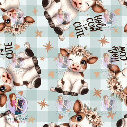 Holy Cow I'm Cute Sage | Woven | Retail | Average Scale