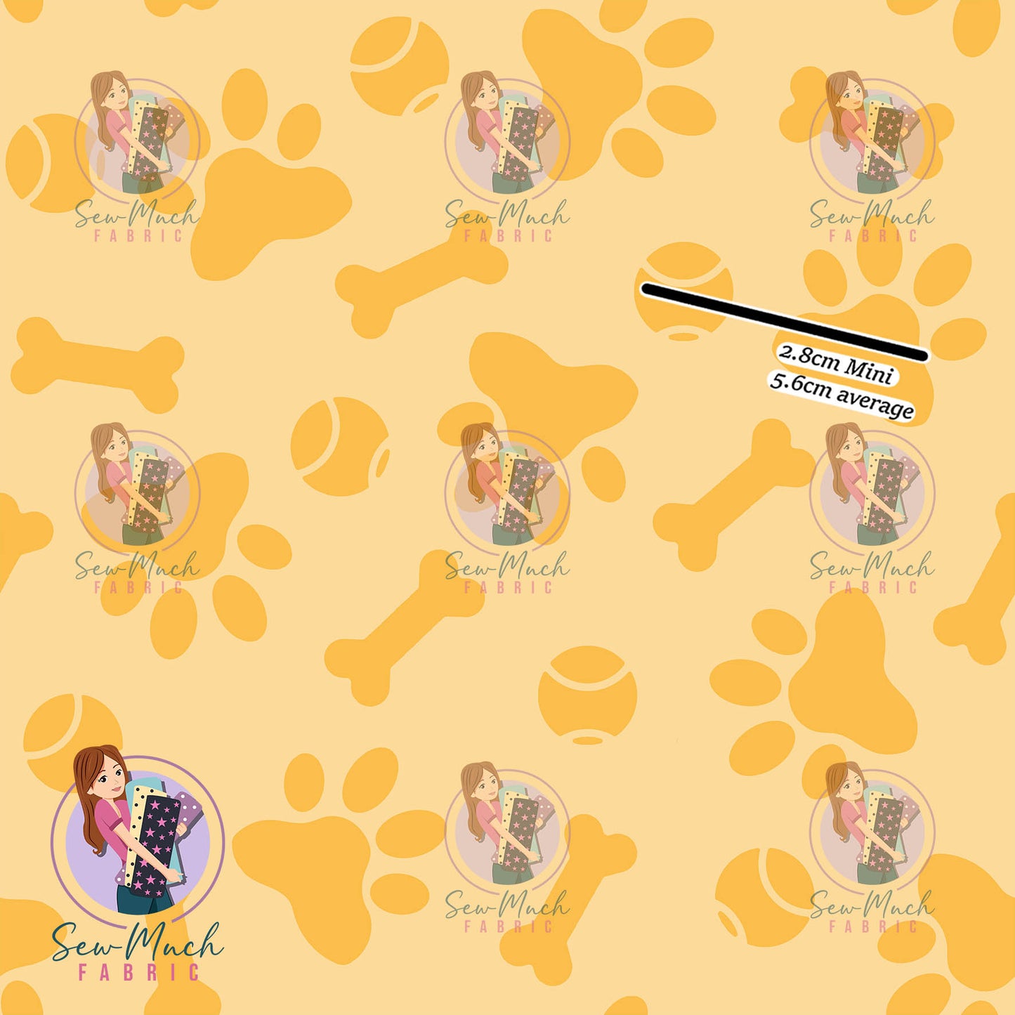 Paw Prints Yellow | Pre-Order |