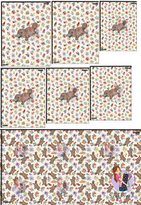 SEPTEMBER Pre-Order (2):  Platypus Flora 'PANEL FOR ROMPERS'