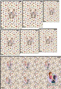 SEPTEMBER Pre-Order (2): Koala Flora 'PANEL FOR ROMPERS'