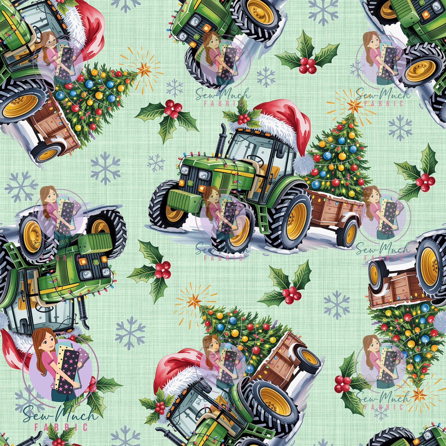 CHRISTMAS Pre-Order: Christmas Tractor Green