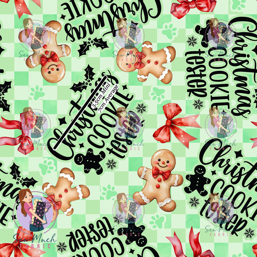 Christmas: Cookie Tester | Woven | Retail | Average Scale