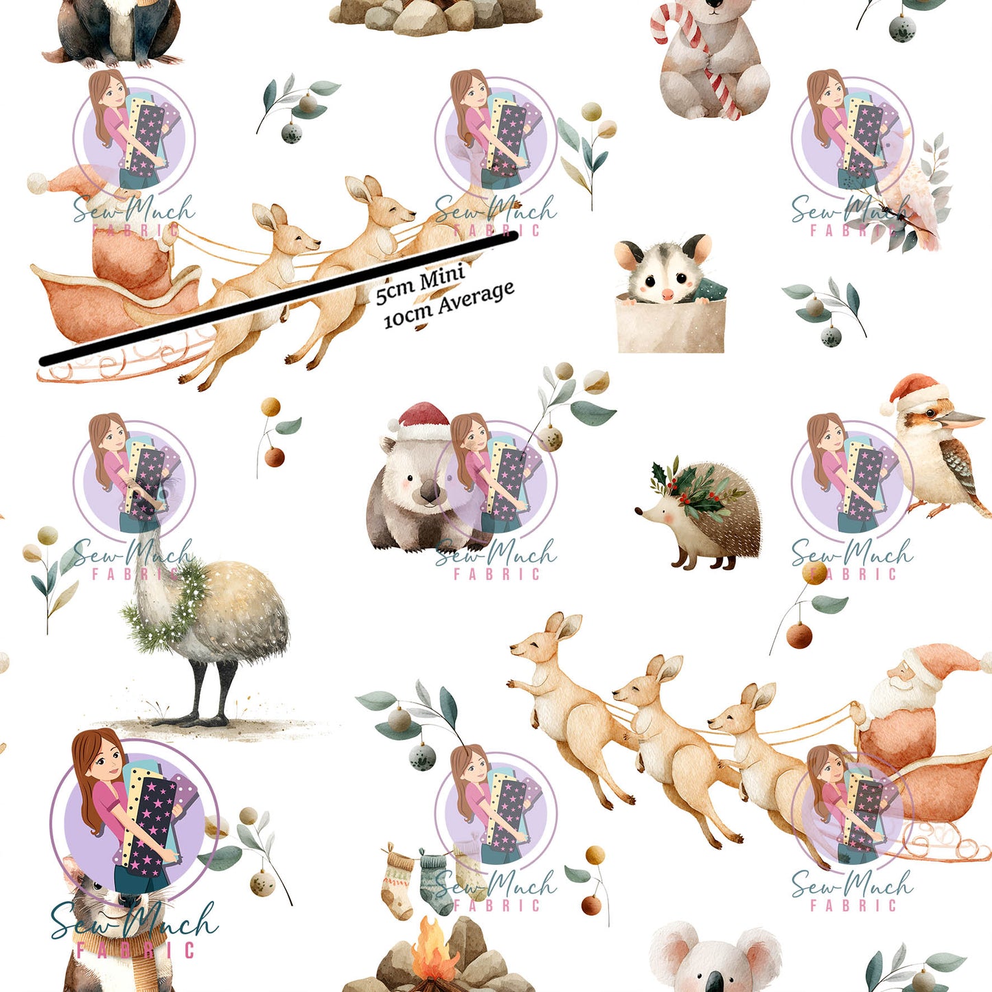 Christmas: Aussie Sleigh | Woven | Retail | MINI Scale
