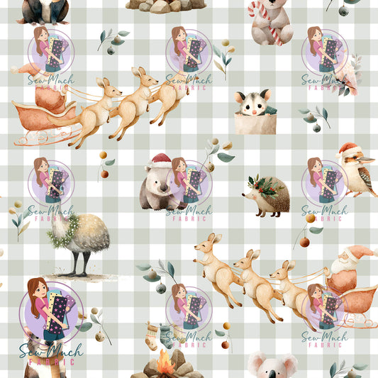 CHRISTMAS Pre-Order: Roo-dolph's Christmas Run Gingham