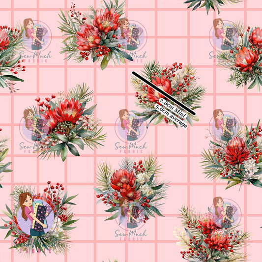 CHRISTMAS: Aussie Florals | Woven | Retail | Average Scale