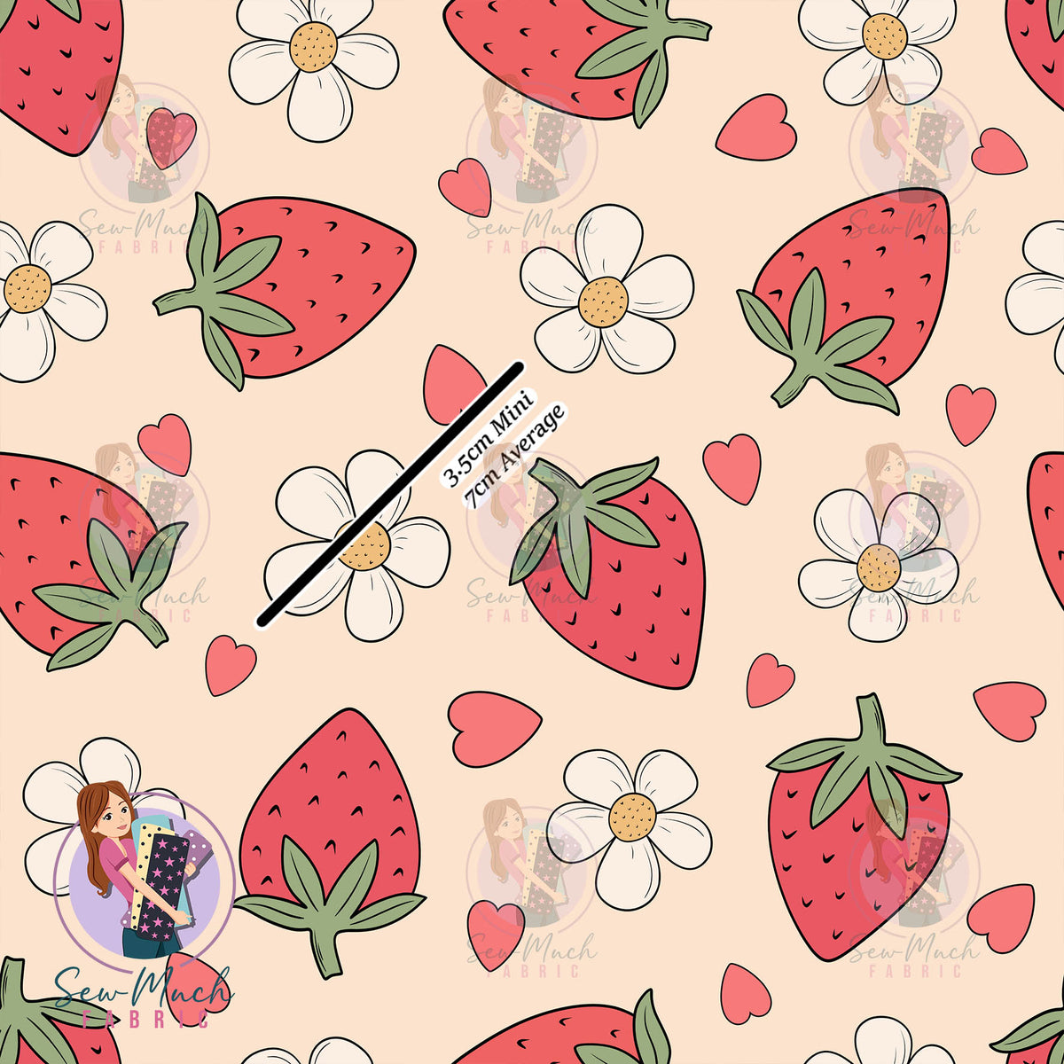 Strawberry Daisy | Woven | Retail | Average Scale
