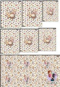 SEPTEMBER Pre-Order (2): Australian Animals Flora 'PANEL FOR ROMPERS'
