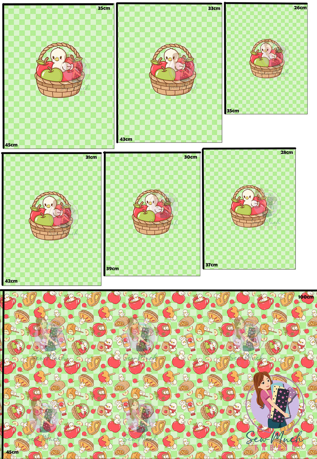 SEPTEMBER Pre-Order (2): Apple Duck 'PANEL FOR ROMPERS'