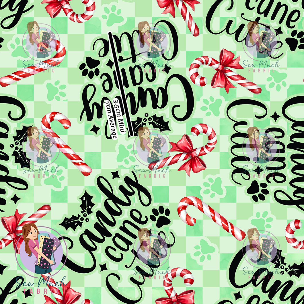 Christmas: Candy Cane | Woven | Retail | Average Scale