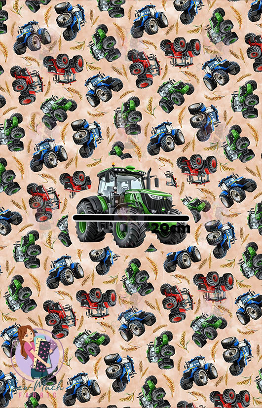 Tractor Colourful | PANEL | Retail | Cotton Woven