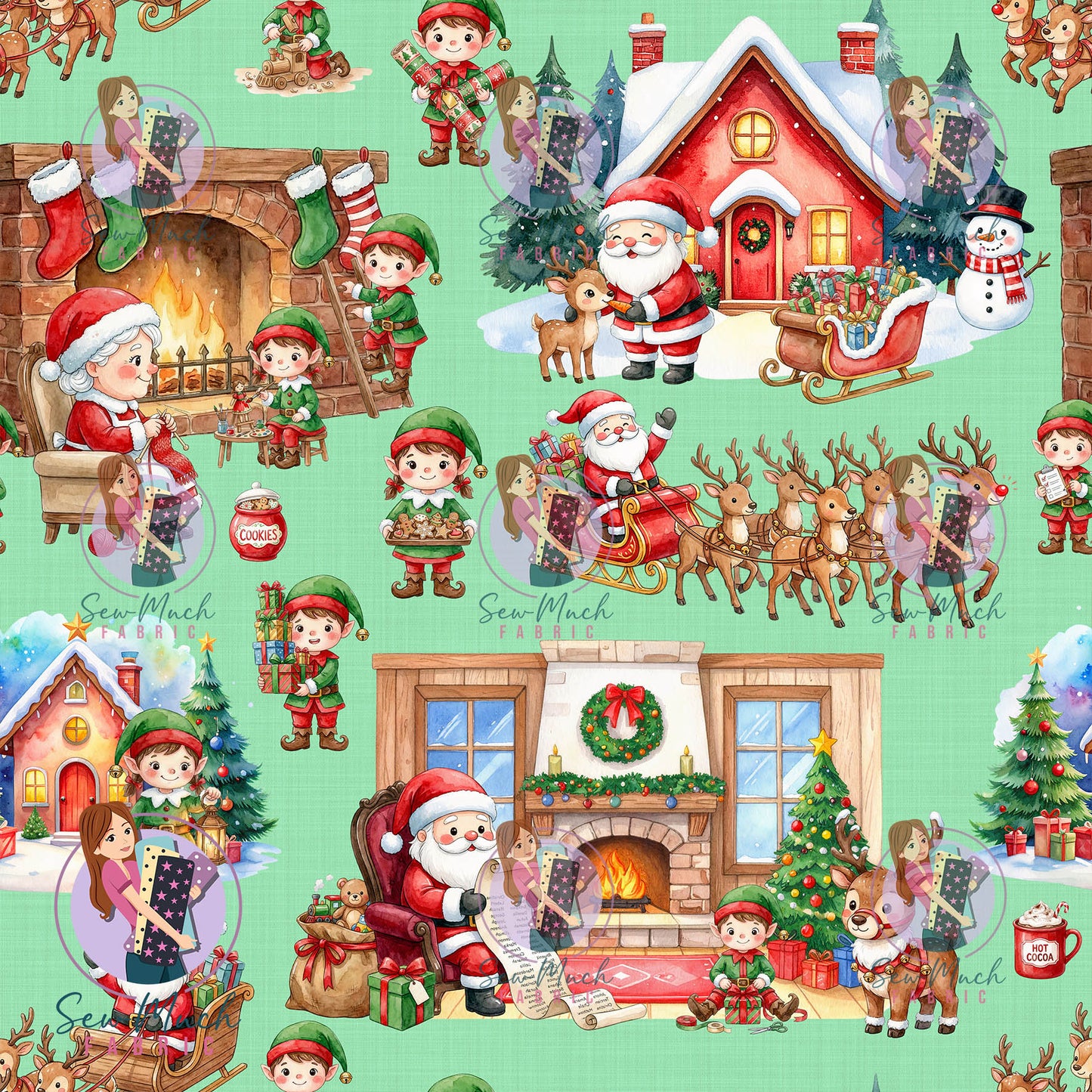 CHRISTMAS Pre-Order: Santa's Workshop Green