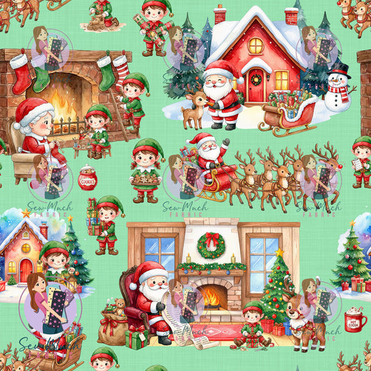 CHRISTMAS Pre-Order: Santa's Workshop Green
