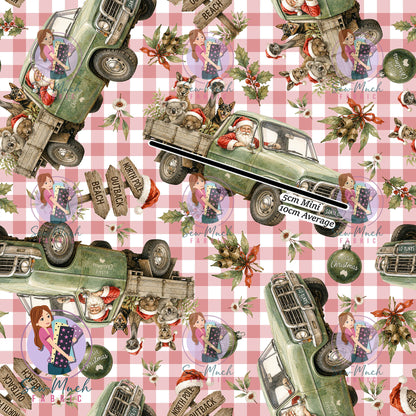 CHRISTMAS Pre-Order: Santa's Outback Delivery Red Gingham