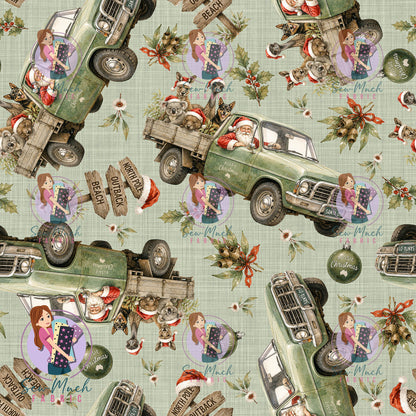 CHRISTMAS Pre-Order: Santa's Outback Delivery Green