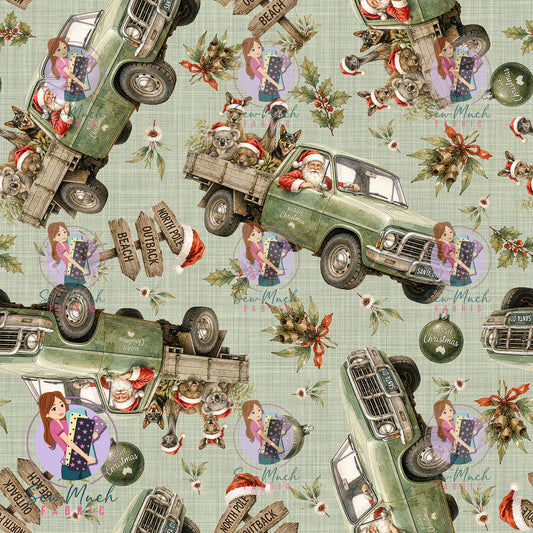 CHRISTMAS Pre-Order: Santa's Outback Delivery Green