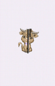 SEPTEMBER Pre-Order (2): Highland Cow Purple Bows | PANEL |