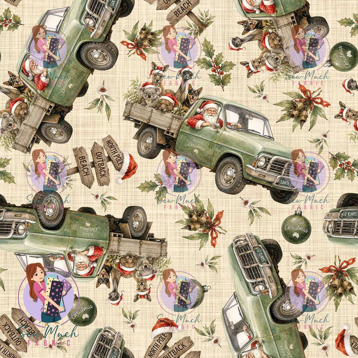 CHRISTMAS Pre-Order: Santa's Outback Delivery Beige