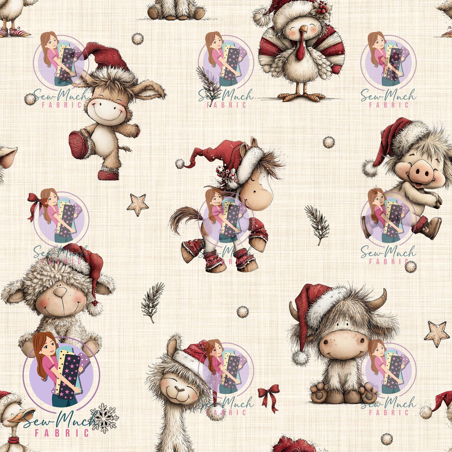 CHRISTMAS Pre-Order: Adorable Farm Animals Beige