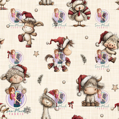 CHRISTMAS Pre-Order: Adorable Farm Animals Beige