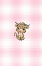 Load image into Gallery viewer, SEPTEMBER Pre-Order (2): Highland Cow Pink Bows | PANEL |
