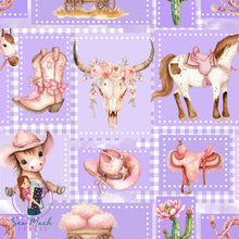 Load image into Gallery viewer, Western Patchwork Purple | Woven | Retail | Average Scale
