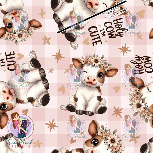 Holy Cow I'm Cute Pink | Woven | Retail | Average Scale