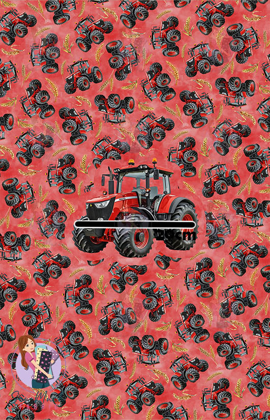 Tractor Red | PANEL | Retail | Cotton Woven