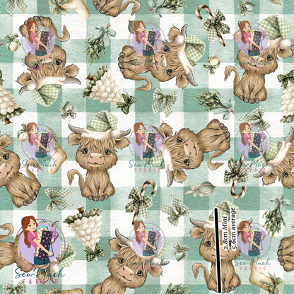 CHRISTMAS Pre-Order: Highland Cow Green