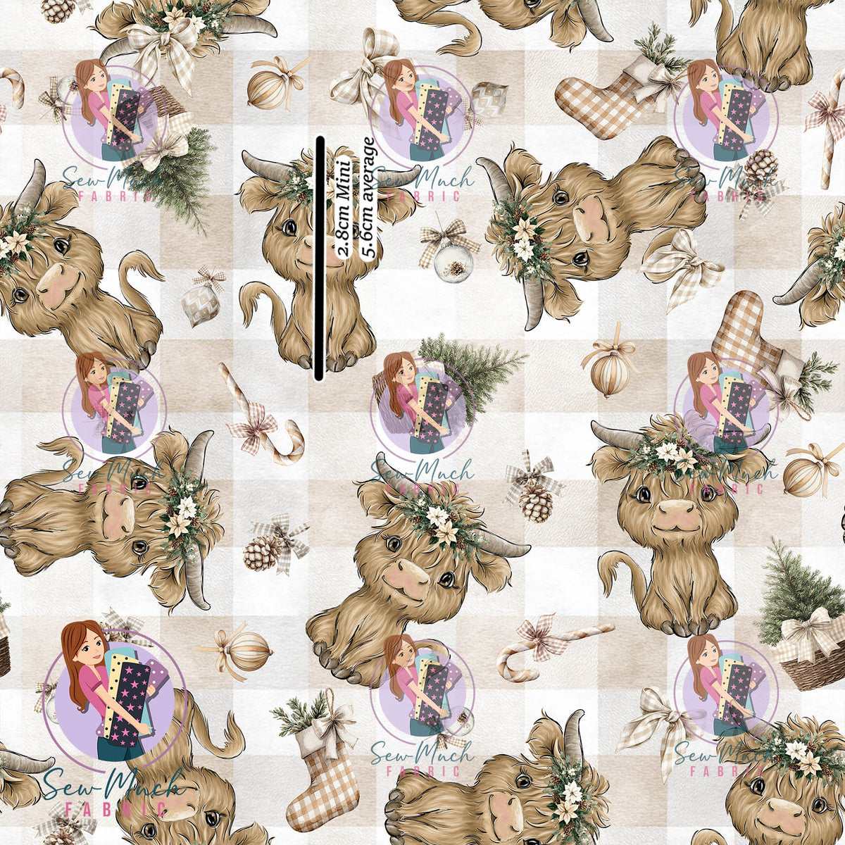 Christmas: Highland Beige | Woven | Retail | Average Scale