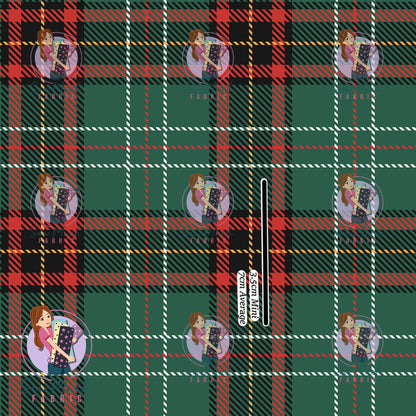 CHRISTMAS: Green Plaid | Woven | Retail | Average Scale