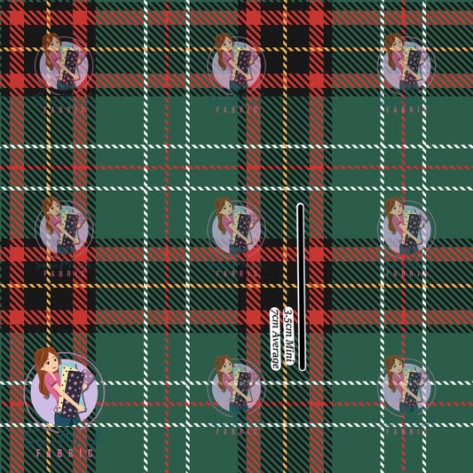 Christmas: Green Plaid | Woven | Retail | MINI Scale