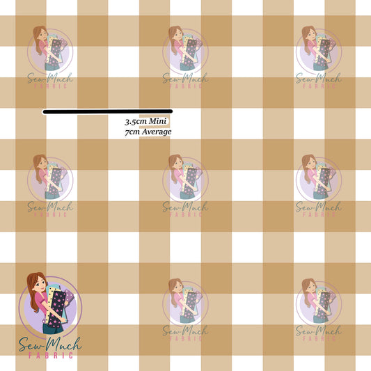 Brown Gingham | TWILL | Retail | Average Scale