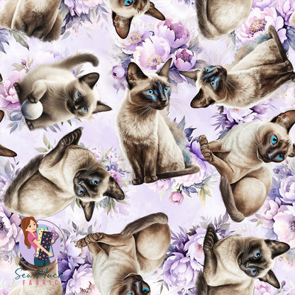Siamese Cat FLORAL | Pre-Order |