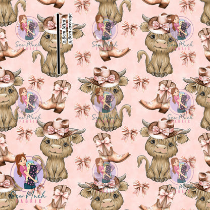 AUGUST Pre-Order (2): Highland Cow Pink Boots