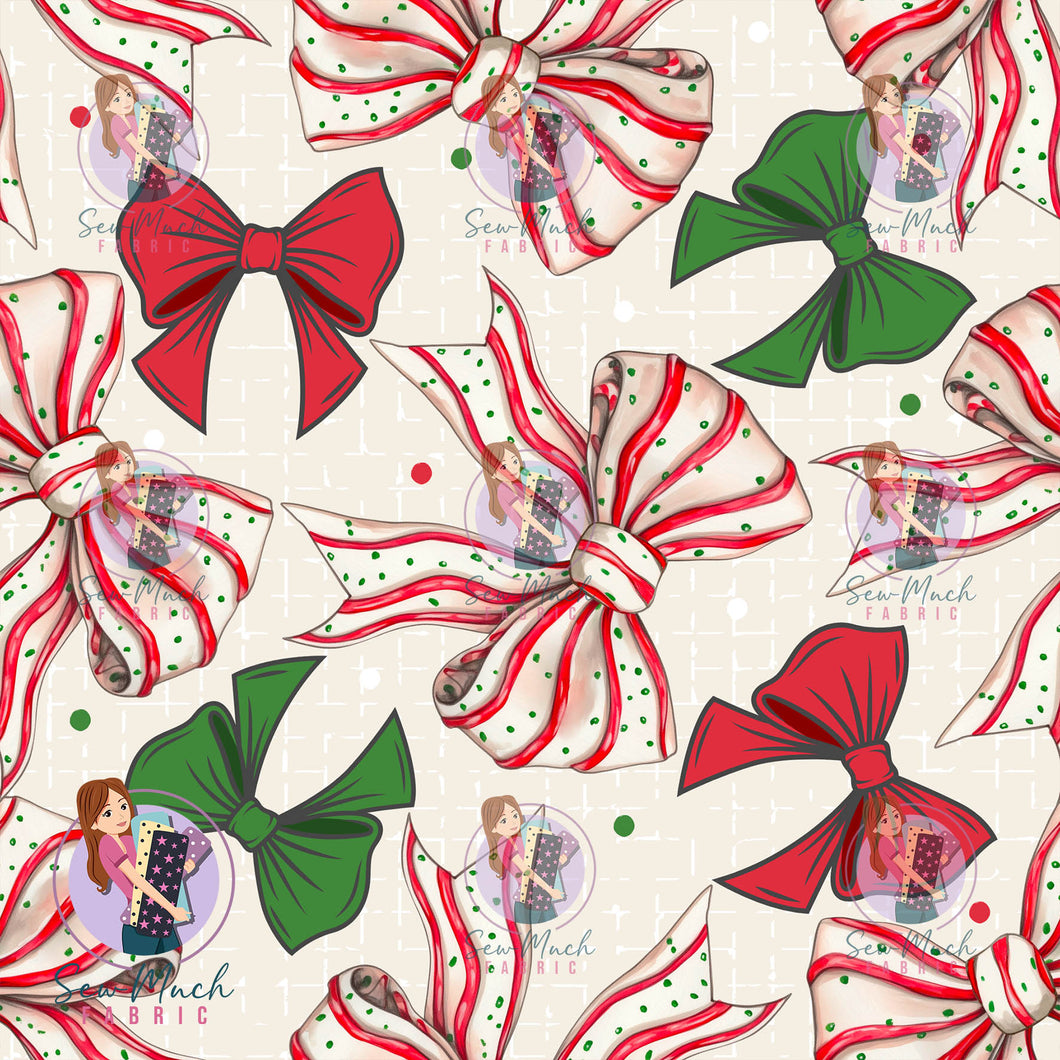 CHRISTMAS Pre-Order: Candy Cane Bow