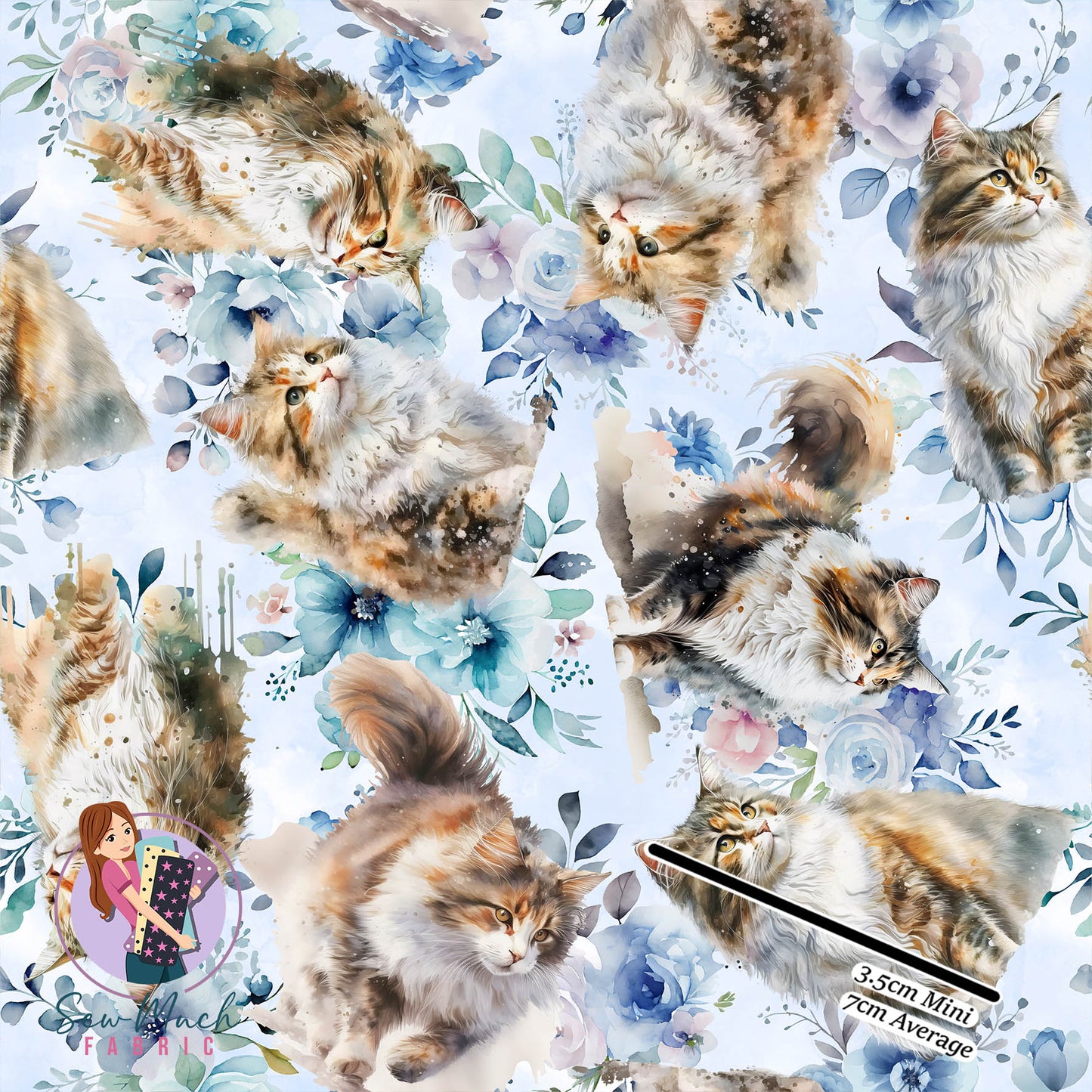 Norwegian forest floral | Woven | Retail | Average Scale