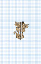Load image into Gallery viewer, SEPTEMBER Pre-Order (2): Highland Cow Blue Bows | PANEL |
