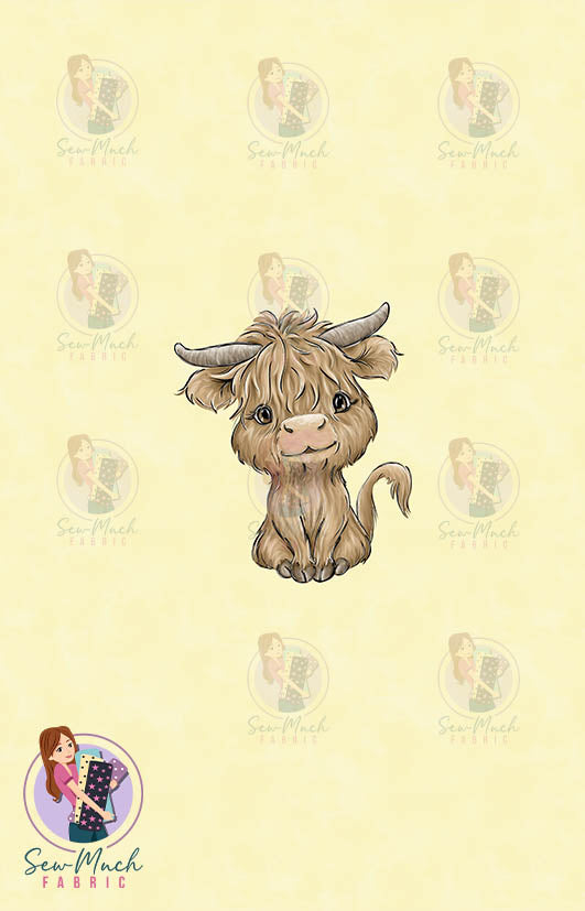 AUGUST Pre-Order (2): Highland Cow Western Yellow PANEL