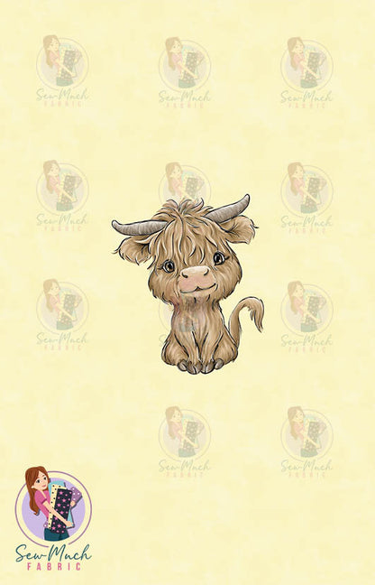 AUGUST Pre-Order (2): Highland Cow Western Yellow PANEL