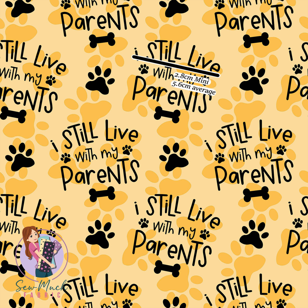 I still live with my parents Yellow | Canvas | Retail | Average Scale