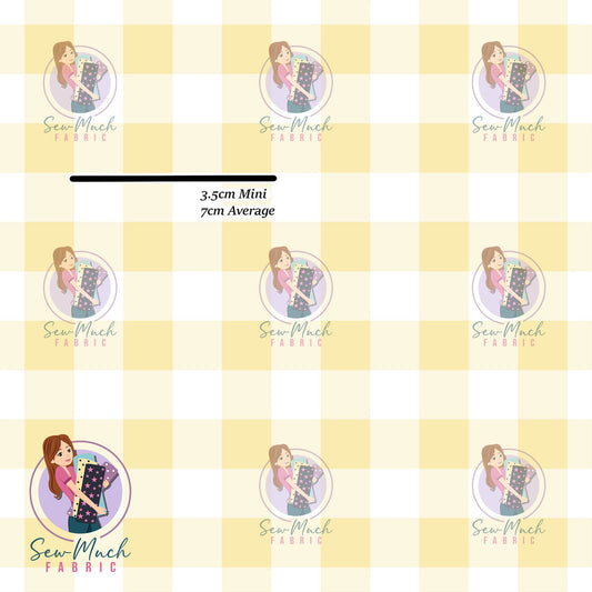 Gingham Yellow | Woven | Retail | MINI Scale