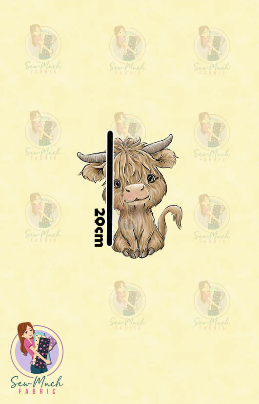 AUGUST Pre-Order (2): Highland Cow Western Yellow PANEL