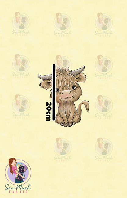 AUGUST Pre-Order (2): Highland Cow Western Yellow PANEL