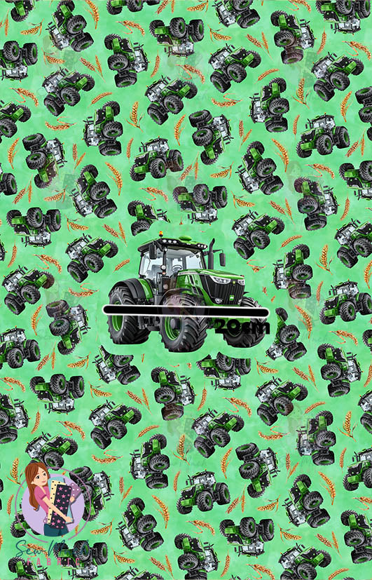 Tractor Green | PANEL | Retail | Cotton Woven