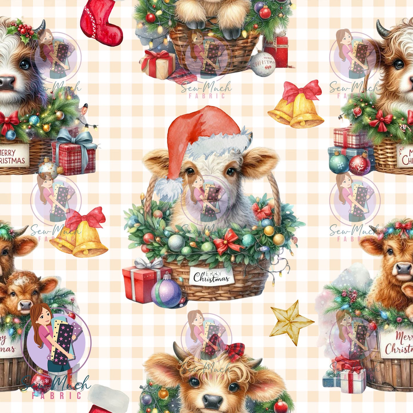 CHRISTMAS: Christmas Cows | Knit | Retail | Average Scale