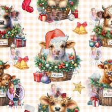 Load image into Gallery viewer, CHRISTMAS: Christmas Cows | Knit | Retail | Average Scale
